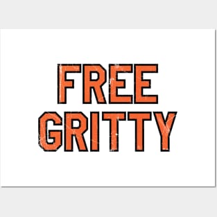 Free Gritty - White Posters and Art